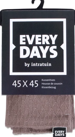 Everydays by Intratuin Kissenbezug Dessin taupe 45 x 45 cm