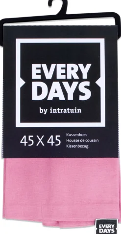 Everydays by Intratuin Kissenbezug Baumwolle rosa 45 x 45 cm