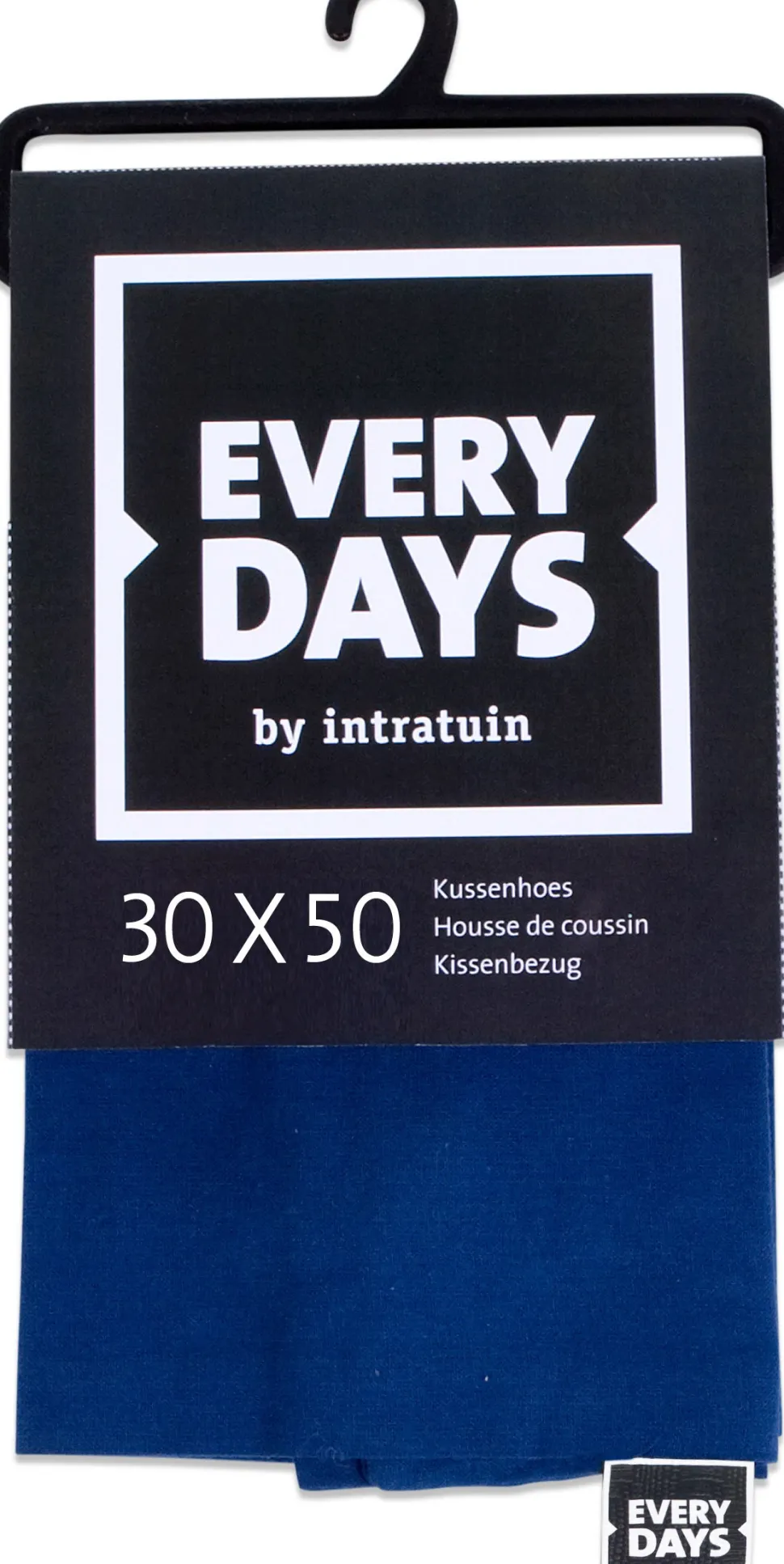 Everydays by Intratuin Kissenbezug Baumwolle blau 30 x 50 cm