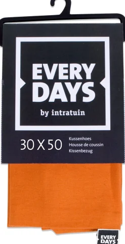 Everydays by Intratuin Kissenbezug Baumwolle terracotta 30 x 50 cm