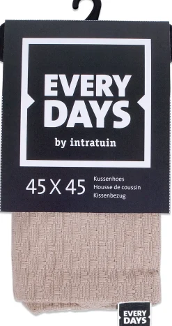 Everydays by Intratuin Kissenbezug Dessin beige 45 x 45 cm