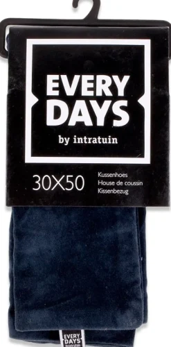 Everydays by Intratuin Kissenbezug Samt blau 30 x 50 cm