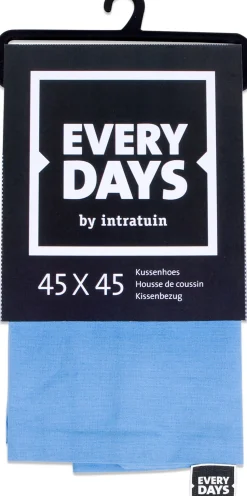 Everydays by Intratuin Kissenbezug Baumwolle blau 45 x 45 cm