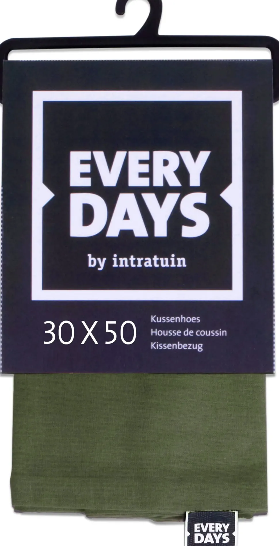 Everydays by Intratuin Kissenbezug Baumwolle hellgrün 30 x 50 cm