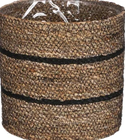 Everydays by Intratuin Pflanzkorb Celestial naturell / schwarz D 20 H 20 cm