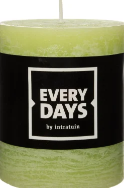 Everydays by Intratuin Stumpenkerze Rustic D 6,8 cm H 8 cm grün