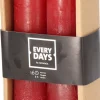 Everydays by Intratuin Stabkerzen Rustic rot 16 Std. 2 St.