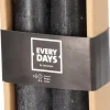 Everydays by Intratuin Stabkerzen Rustic schwarz 16 Std. 2 St.