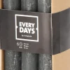 Everydays by Intratuin Stabkerzen Rustic grau 6 Std. 6 St.