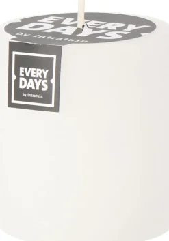 Everydays by Intratuin Stumpenkerze Rustic weiß 45 Std. D 7 H 8 cm