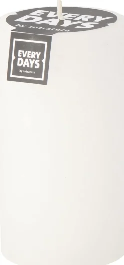 Everydays by Intratuin Stumpenkerze Rustic weiß 75 Std. D 7 H 13 cm