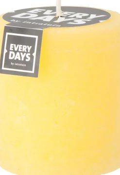 Everydays by Intratuin Stumpenkerze Rustic gelb 45 Std. D 7 H 8 cm