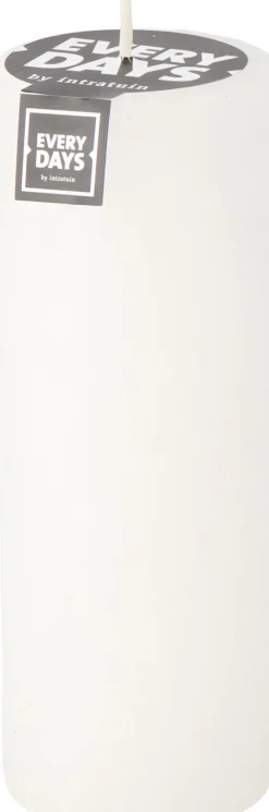 Everydays by Intratuin Stumpenkerze Rustic weiß 100 Std. D 7 H 19 cm