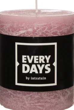 Everydays by Intratuin Stumpenkerze Rustic rosa 30 Std. D 6,8 H 8 cm