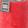 Everydays by Intratuin Stumpenkerze Rustic rot 45 Std. D 7 H 8 cm
