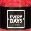 Everydays by Intratuin Stumpenkerze Rustic rot D 7 H 8 cm