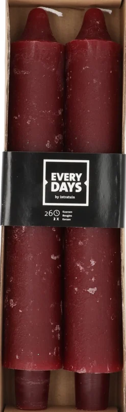 Everydays by Intratuin Stabkerzen Rustic braun 26 Std. 2 St.