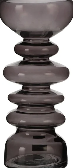 Everydays by Intratuin Vase Opals schwarz D 12 cm H 27 cm