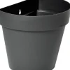 Everydays by Intratuin Wand-Blumentopf Ad anthrazit 28 x 20 x 23,5 cm