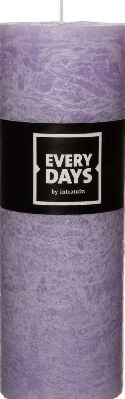 Everydays Stumpenkerze Rustic lila D 6,8 H 19 cm