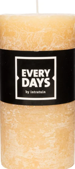 Everydays Stumpenkerze Rustic gelb D 7 H 13 cm