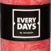 Everydays Stumpenkerze Rustic rot D 7 H 19 cm