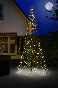 Fairybell Fahnenmast-Beleuchtung H 400 cm mit 640 LEDs warmweiß