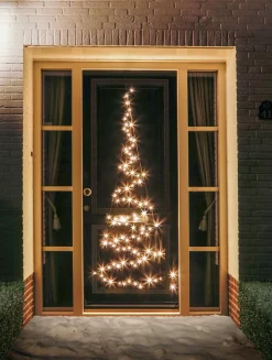 Fairybell Weihnachtsbeleuchtung Tür H 210 cm mit 120 LEDs warmweiß