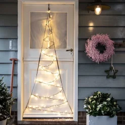 Fairybell Weihnachtsbeleuchtung Tür H 210 cm mit 120 LEDs warmweiß