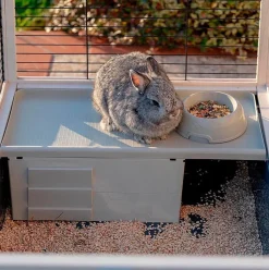 Ferplast Kaninchenstall Arena 100 x 62,5 x 51 cm naturell / schwarz