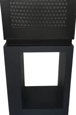 Feuerschale auf Sockel 42 x 27 x 83 cm anthrazit