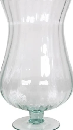Floran Vase mit Fuß Vico transparent D 16 H 30 cm