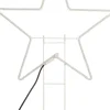 Gartenstecker Stern mit LED Beleuchtung 55 x 2 x 55 cm warmweiß