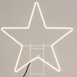 Gartenstecker Stern mit LED Beleuchtung 55 x 2 x 55 cm warmweiß