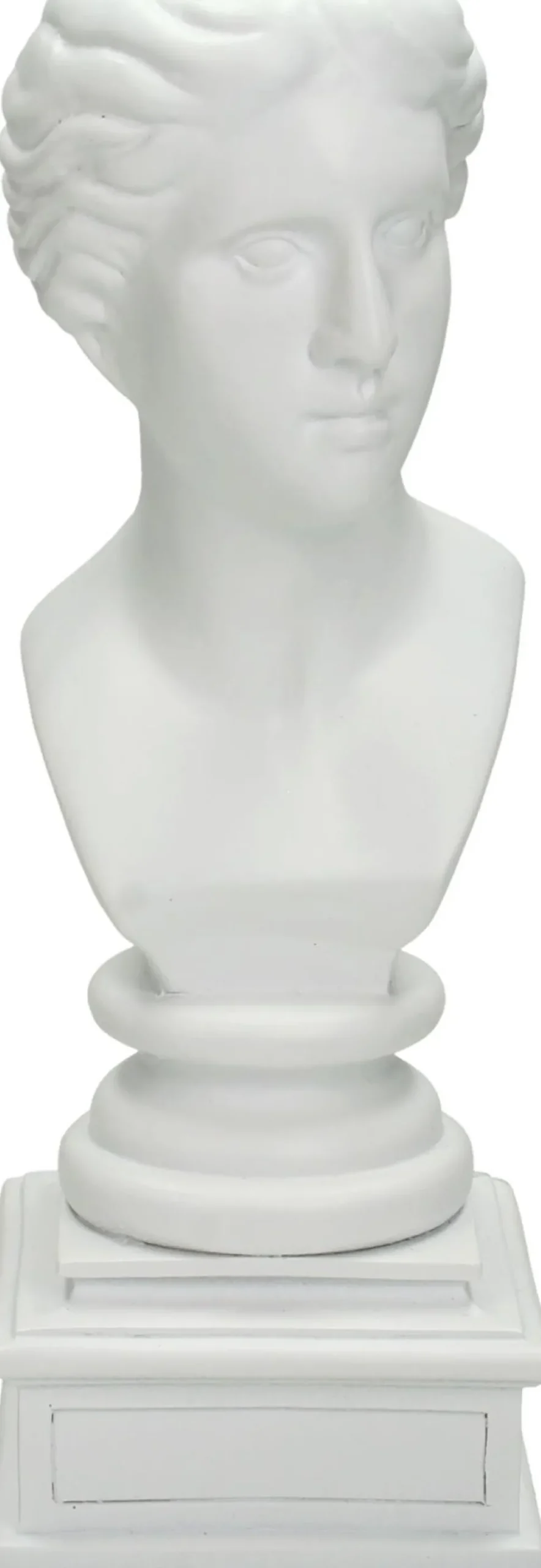 HD Collection Kerzenständer Roman weiß 8,5 x 7,5 x 21,5 cm