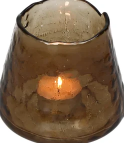 HD Collection Teelichthalter braun D 11 H 9,5 cm