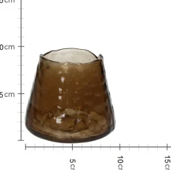 HD Collection Teelichthalter braun D 11 H 9,5 cm