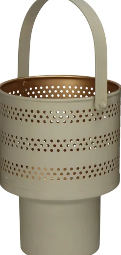 HD Collection Teelichthalter Sunset beige 17 x 15 x 19 cm