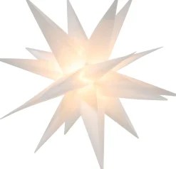 Hängelampe Stern weiß LED 35 x 35 cm warmweiß