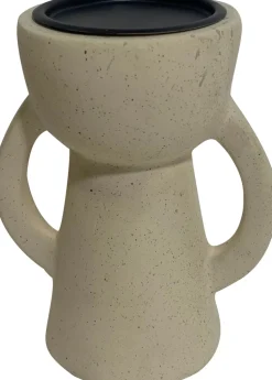 House of Nature Kerzenständer Sarnia beige 15 x 11 x 18 cm