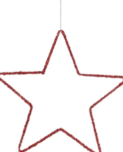 House of Seasons kerstfiguur Stern rot D 40 H 0,50 cm
