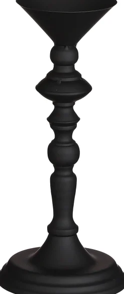 House of Seasons Kerzenständer schwarz D 13,5 H 31 cm