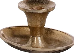 House of Seasons Kerzenständer gold 12,5 x 8,5 x 7 cm