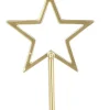 House of Seasons Kerzenständer Stern gold 21 x 9 x 9 cm