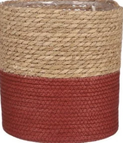 House of Seasons Pflanzkorb Rachel rot D 21 cm H 21 cm