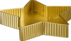 House of Seasons Tablett Stern gold 24,5 x 24,5 x 5 cm