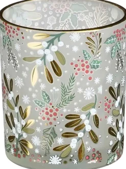 House of Seasons Teelichthalter Storm silber D 7 H 8 cm