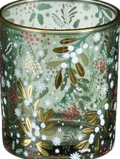 House of Seasons Teelichthalter Storm hellgrün D 7 H 8 cm