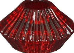 House of Seasons Teelichthalter Eloise rot D 7 H 4 cm