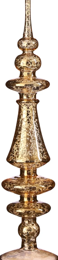 House of Seasons Tischdekoration Weihnachten gold D 9 H 36 cm